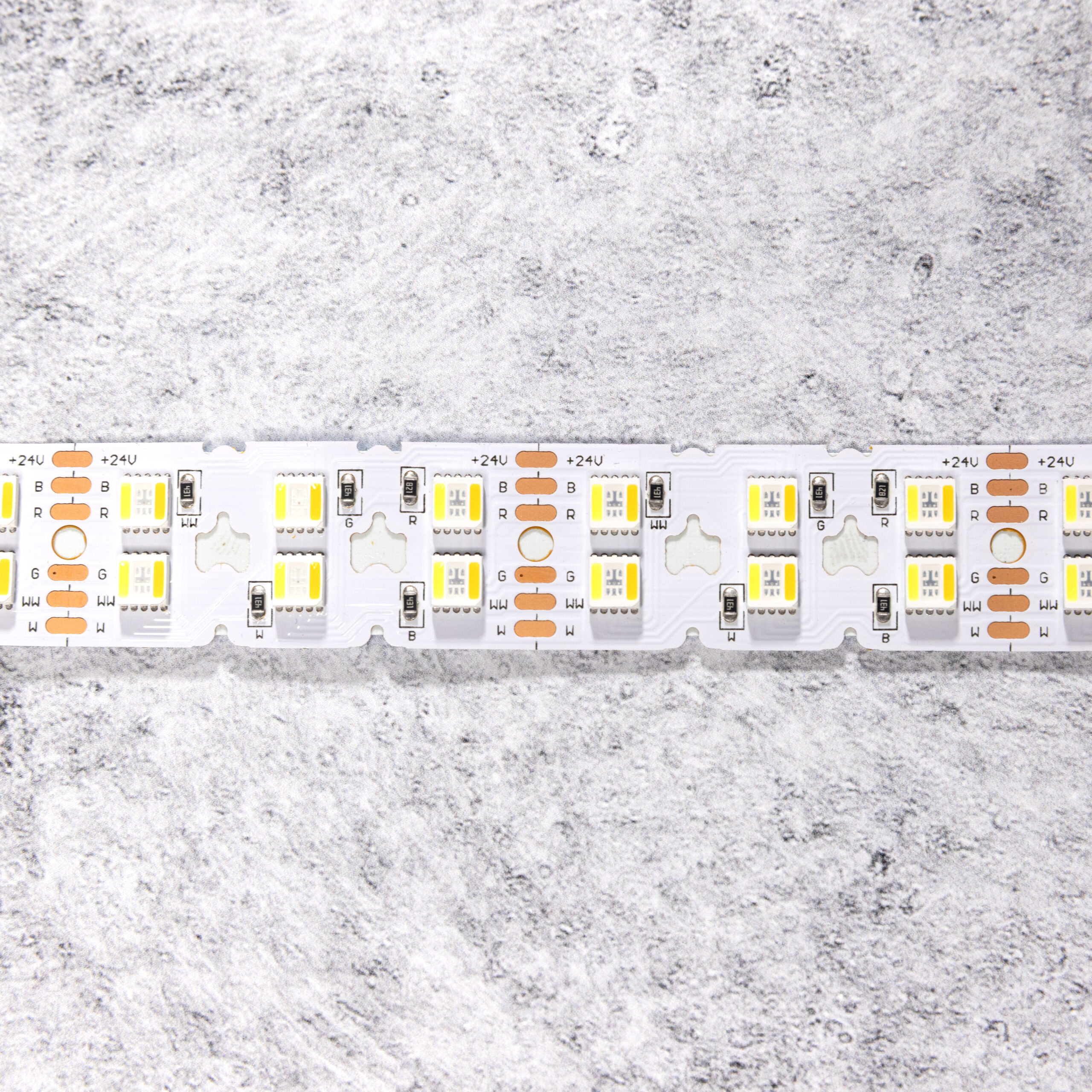 RGBCCT (2700-6500k) SMD LED Tape, 2 LED Rows, S-Shape, 20MM "Double Wide" - Image 2